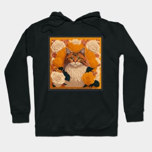 Ragamuffin cat. Style vector (yellow version 2 ragamuffin cat) Hoodie